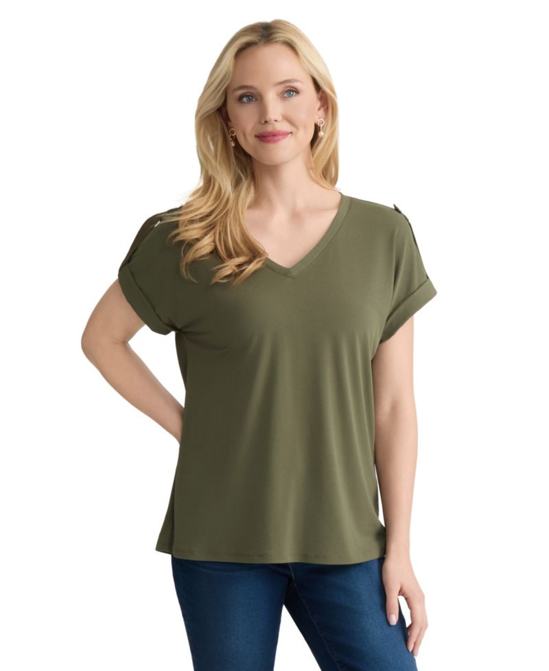 Women's Roll Cuff Tab T-Shirt