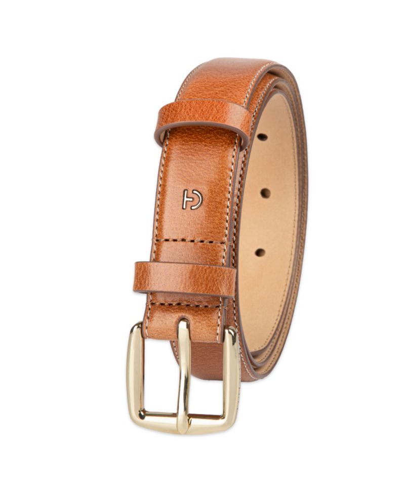 Women's Classic Square Buckle Leather Trouser Belt