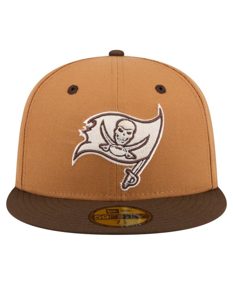 Men's Light Brown/Dark Brown Tampa Bay Buccaneers Two-Tone Walnut 59FIFTY Fitted Hat