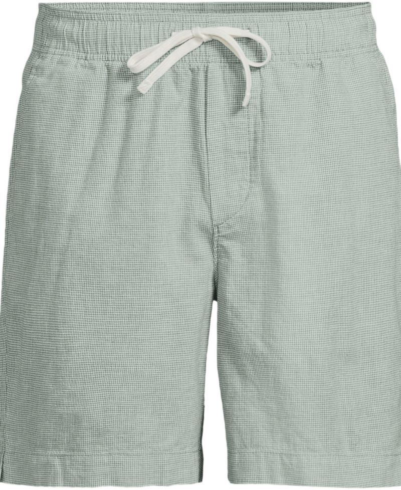 Men's 7" Linen Blend Pull On Deck Short