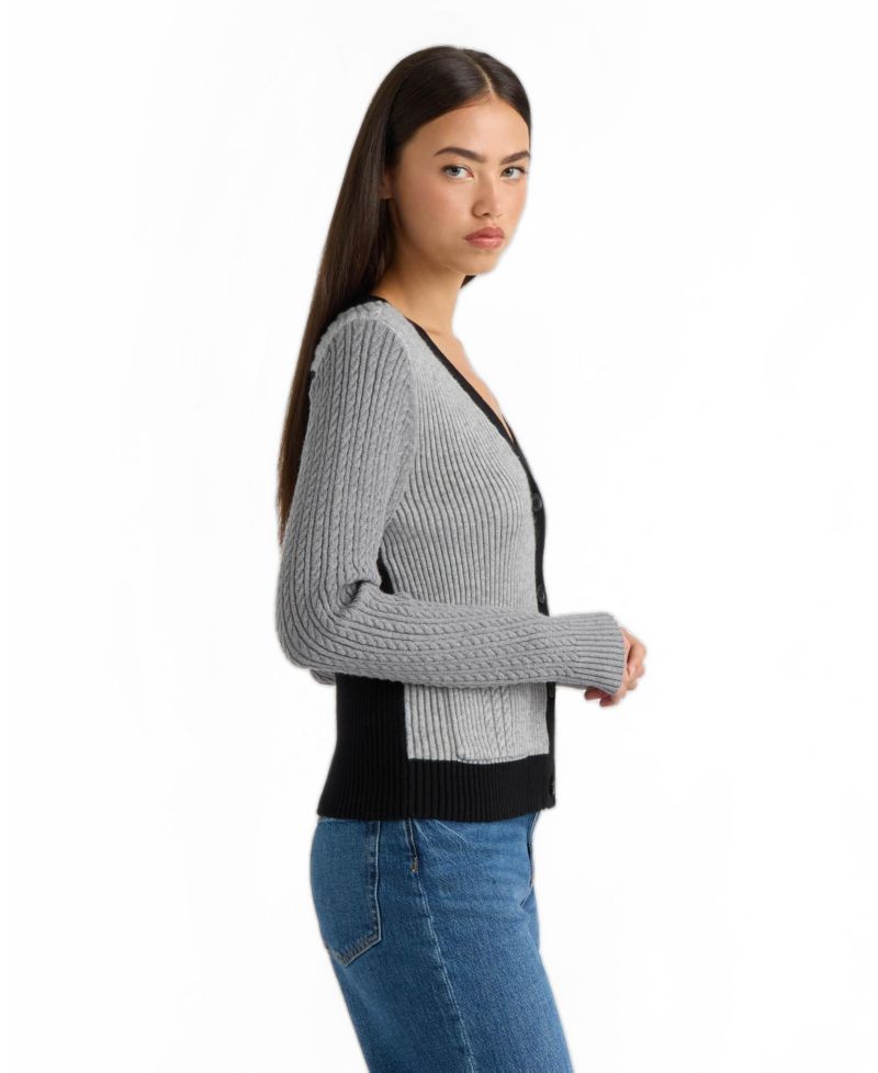 Women's Block Cable Cardigan