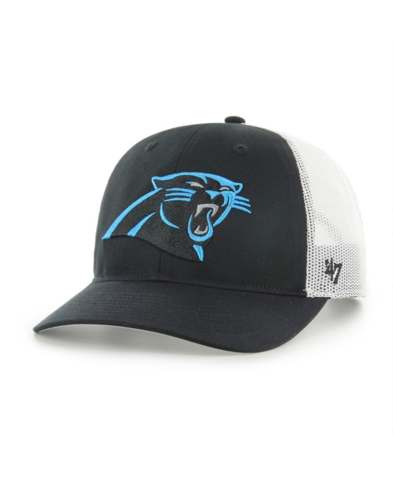 Big Boys and Girls '47 Black Carolina Panthers Adjustable Trucker Hat