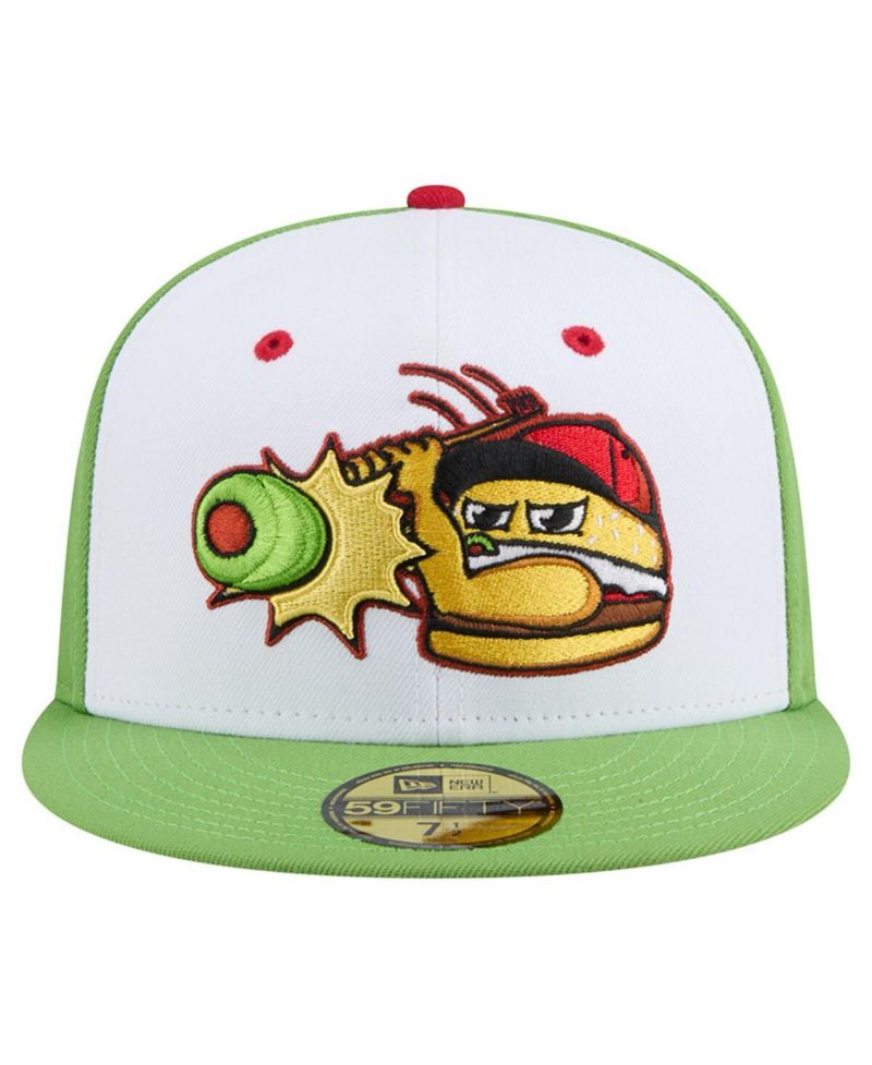 Men's White Lansing Lugnuts Theme Nights 59FIFTY Fitted Hat
