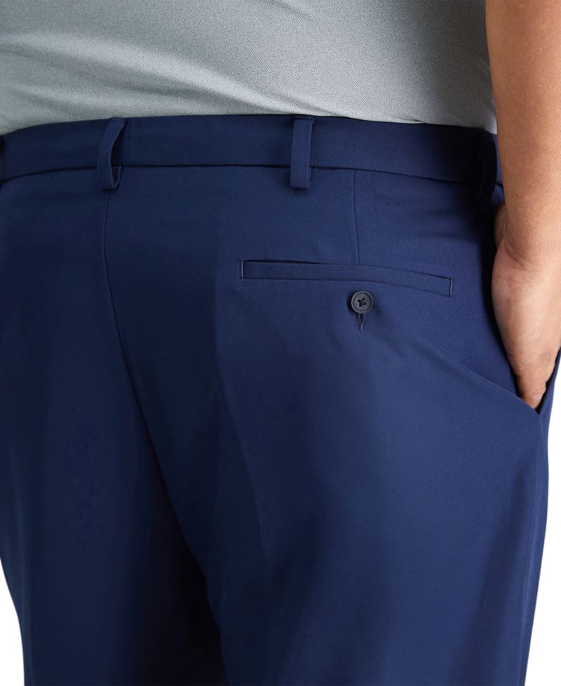 Men's Big & Tall Cool 18® PRO Classic-Fit Expandable Waist Flat Front Stretch Dress Pants