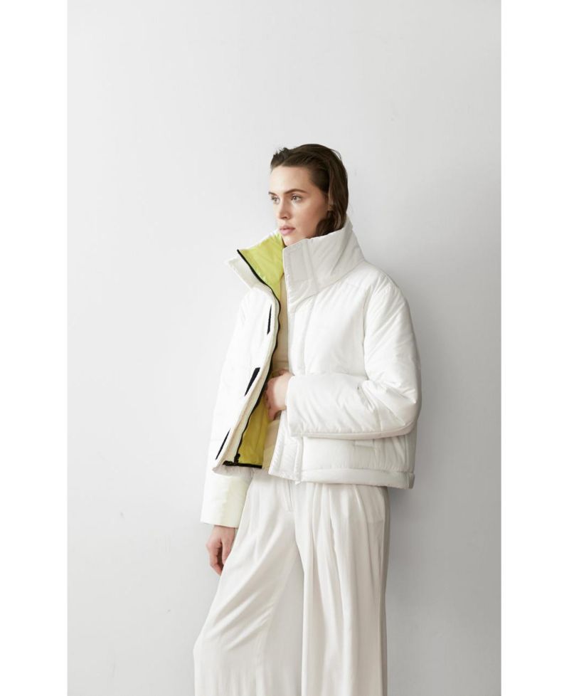 Women's Reversible Cropped Sustainable Down Coat