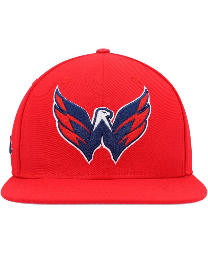 Men's Red Washington Capitals Core Classic Logo Snapback Hat