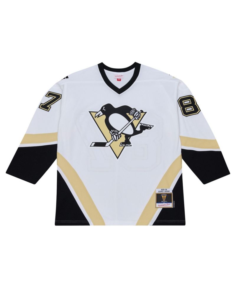 Men's Mitchell Ness Sidney Crosby White Pittsburgh Penguins 2005 Power Play Jersey
