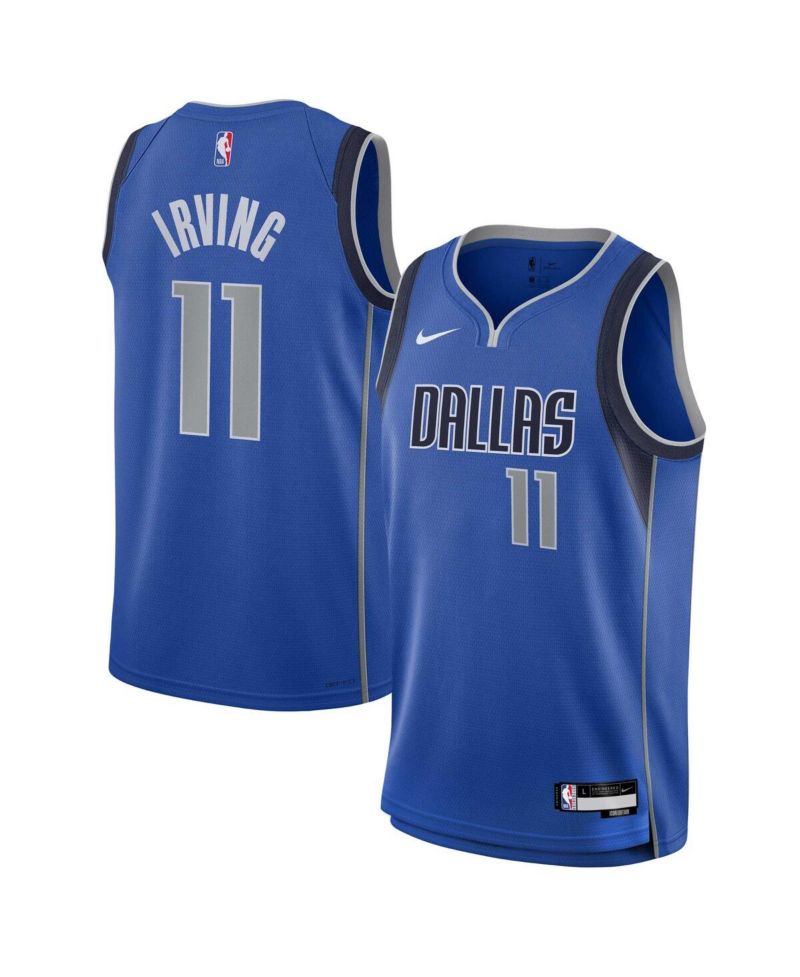 Big Boys and Girls Kyrie Irving Blue Dallas Mavericks Swingman Jersey - Icon Edition