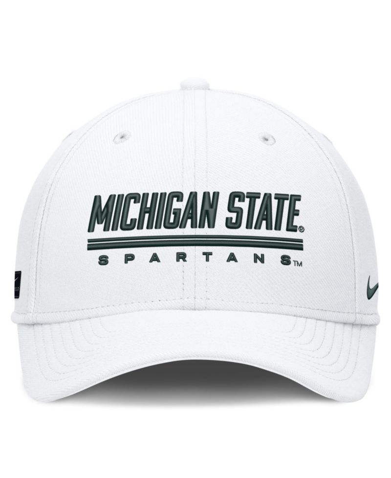 Men's White Michigan State Spartans Game Day Rise Swooshflex Hat