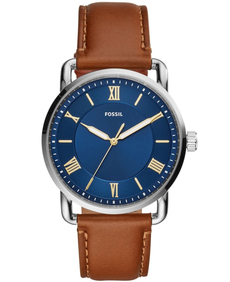 Men's Copeland Brown Leather Strap Watch 42mm