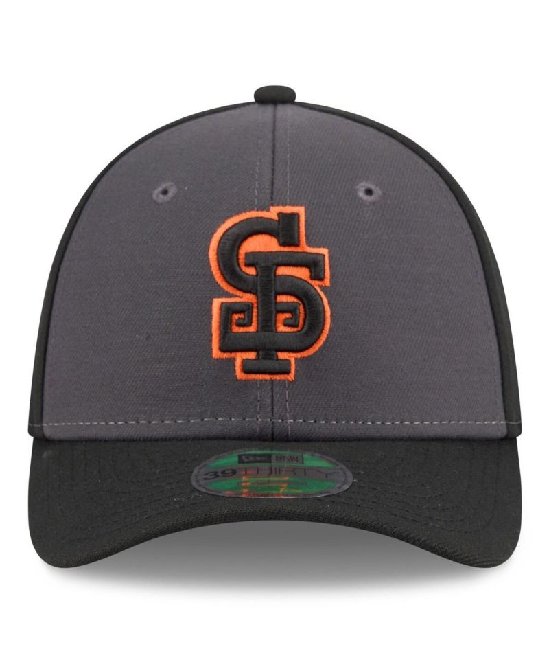 Men's Gray/Black San Francisco Giants Player Replica Alternate 39THIRTY Flex Hat