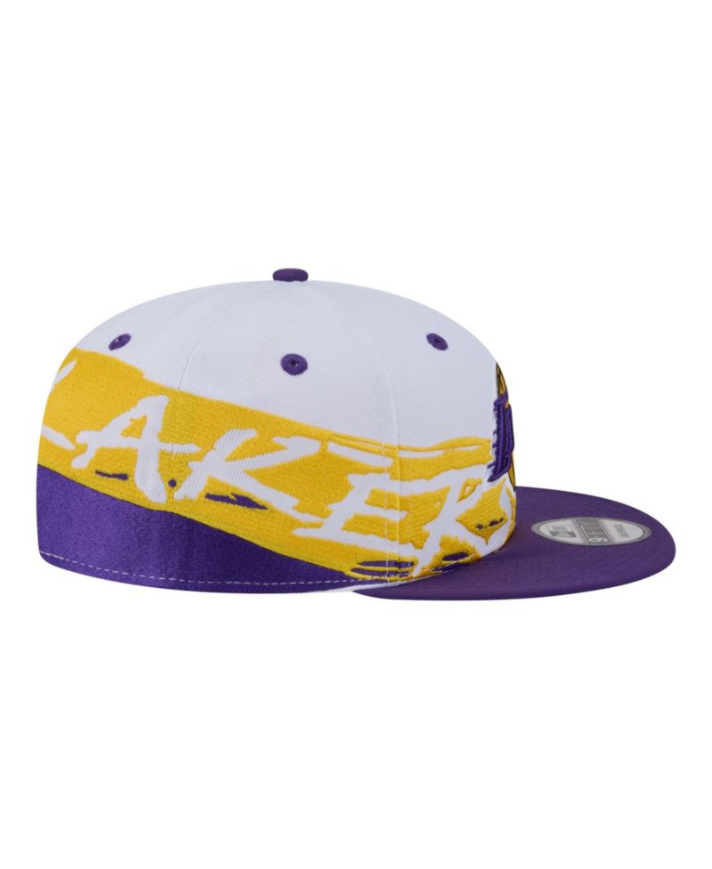 White/Purple Los Angeles Lakers Swept 9FIFTY Snapback Hat