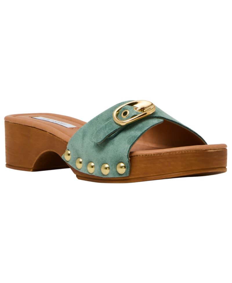 Women's Fredi Wooden Slip-On Slide Sandals