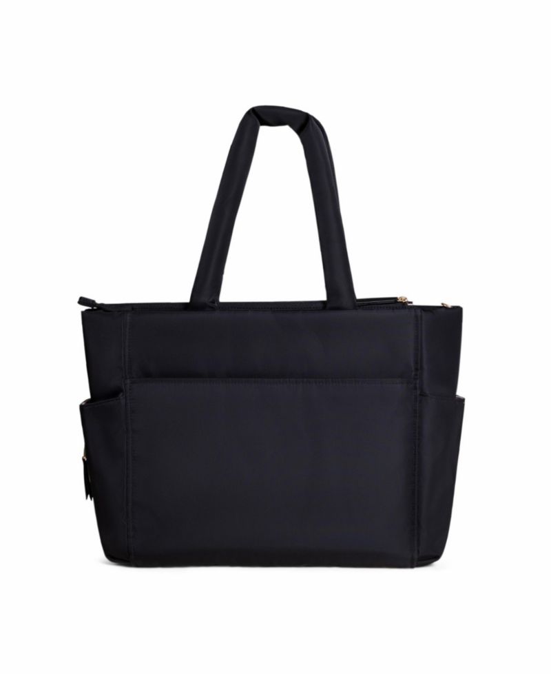 Utility-Strap Tote Diaper Bag