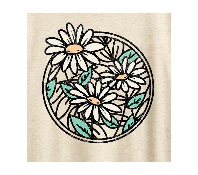 Wildflower Circle Plus Size Graphic T-Shirt
