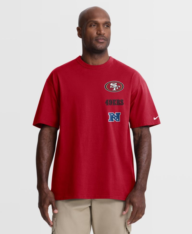 Men's Scarlet San Francisco 49ers The Forward Heavyweight Max90 T-Shirt