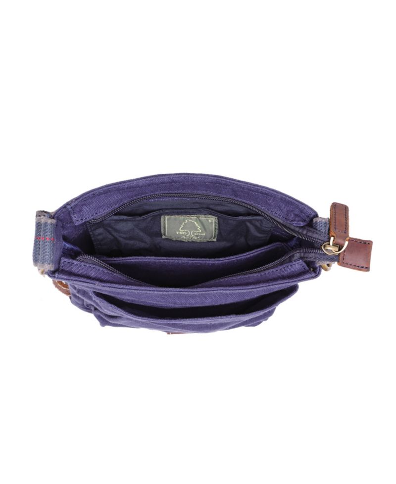 Atona Classic Flap Canvas Crossbody Bag