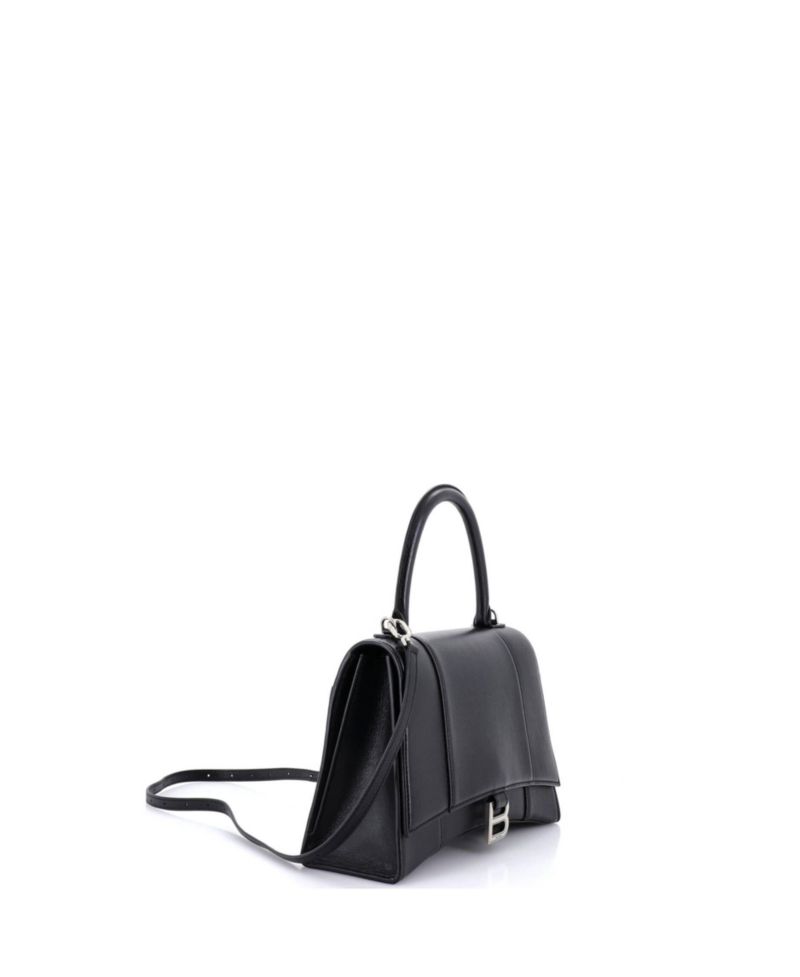 Medium Hourglass Top Handle Bag Leather