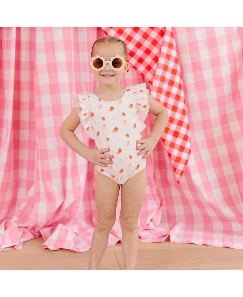 Baby Girls Berry Cute Bathing Suit