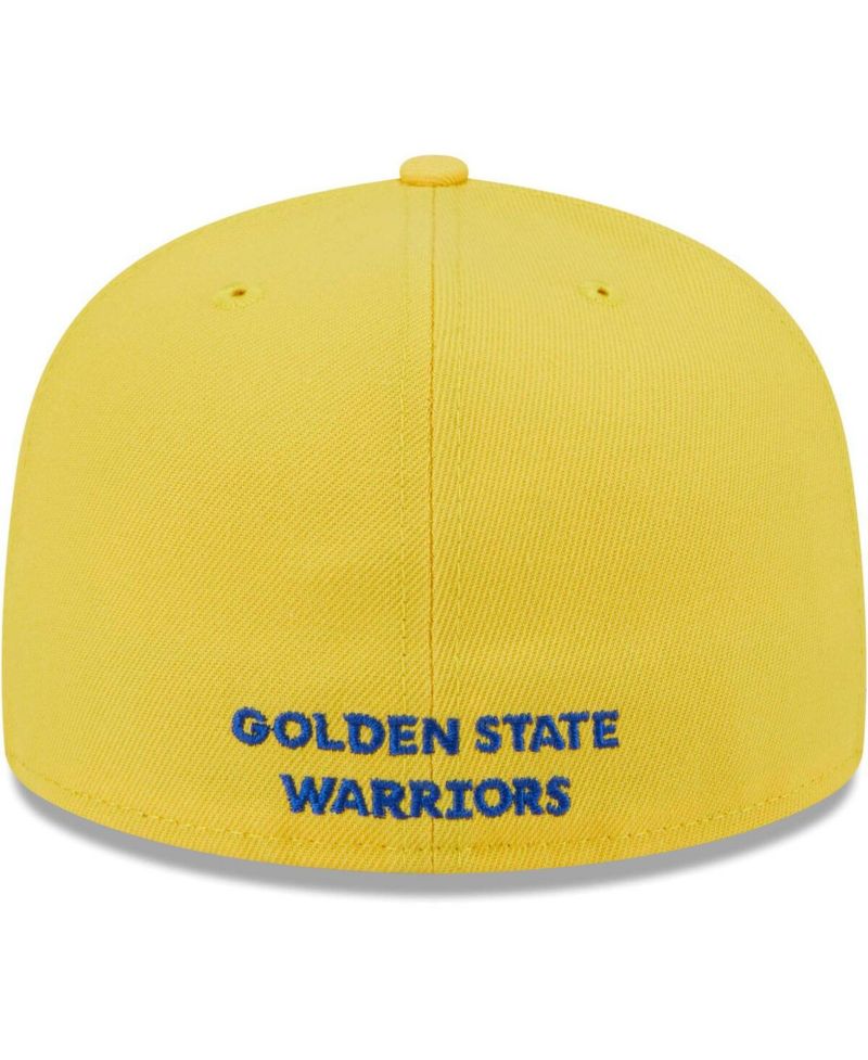 Men's Royal/Gold Golden State Warriors Gameday Wordmark 59FIFTY Fitted Hat