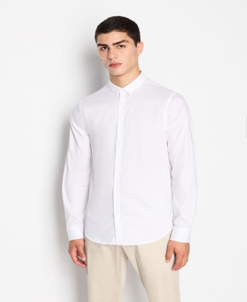 Men's Slim Fit Ultra Stretch Lyocell Twill Button Up Shirt