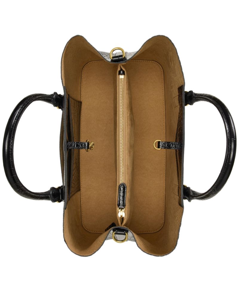 Marcy Large Embossed Satchel Bag