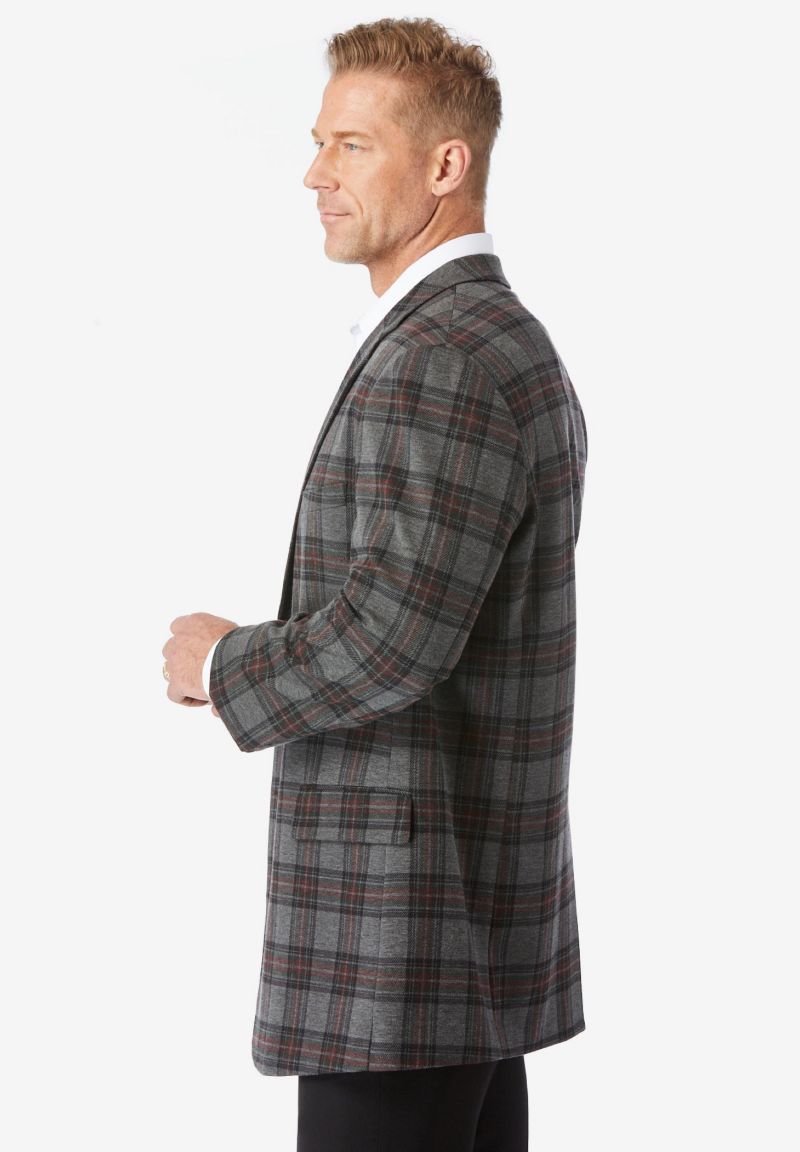 Men's Ponte stretch knit blazer