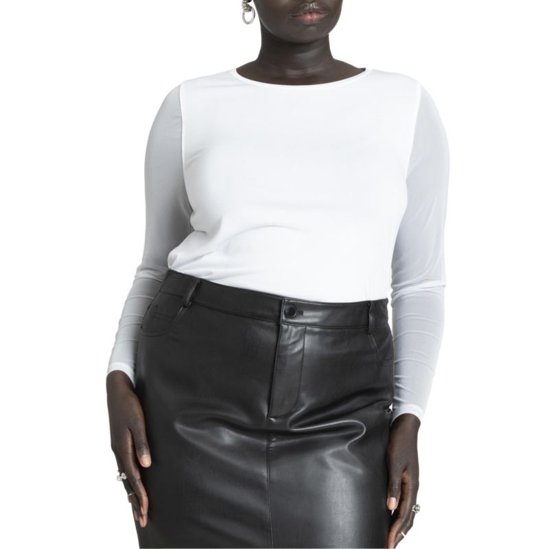 Women's Sheer Sleeve Tee
