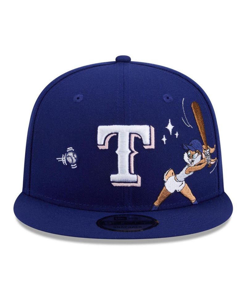Men's Royal Texas Rangers Looney Tunes Lola Bunny 9FIFTY Snapback Hat