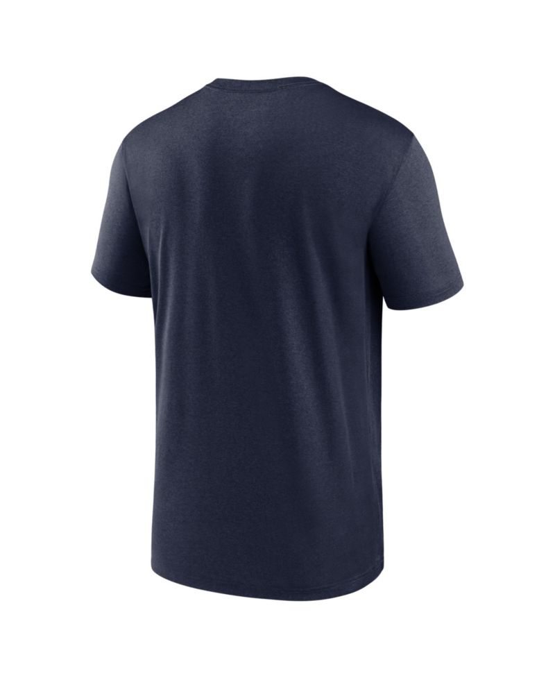 Men's Navy West Virginia Mountaineers Rushing Mascot Dri-FIT T-Shirt