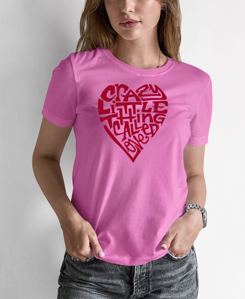 Women's Word Art Crazy Little Thing Called Love T-Shirt