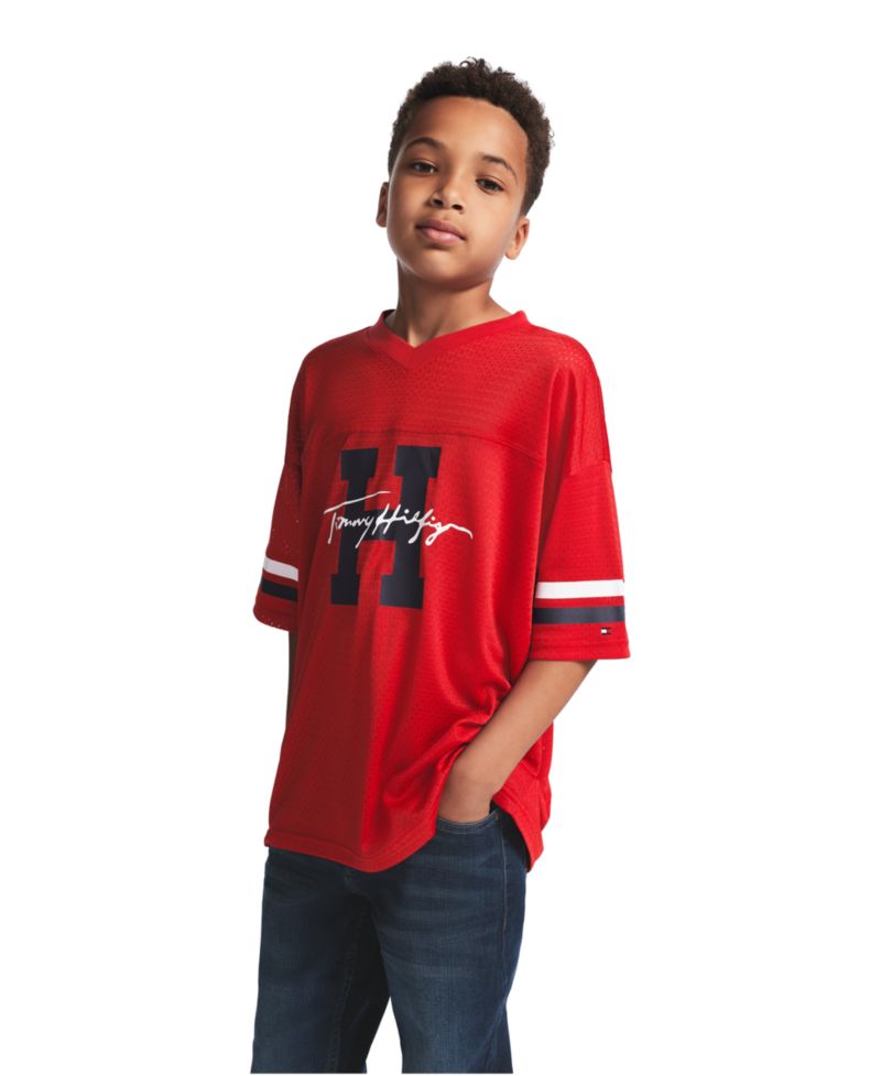Boys' 8-20 Logo Mesh Jersey T-Shirt