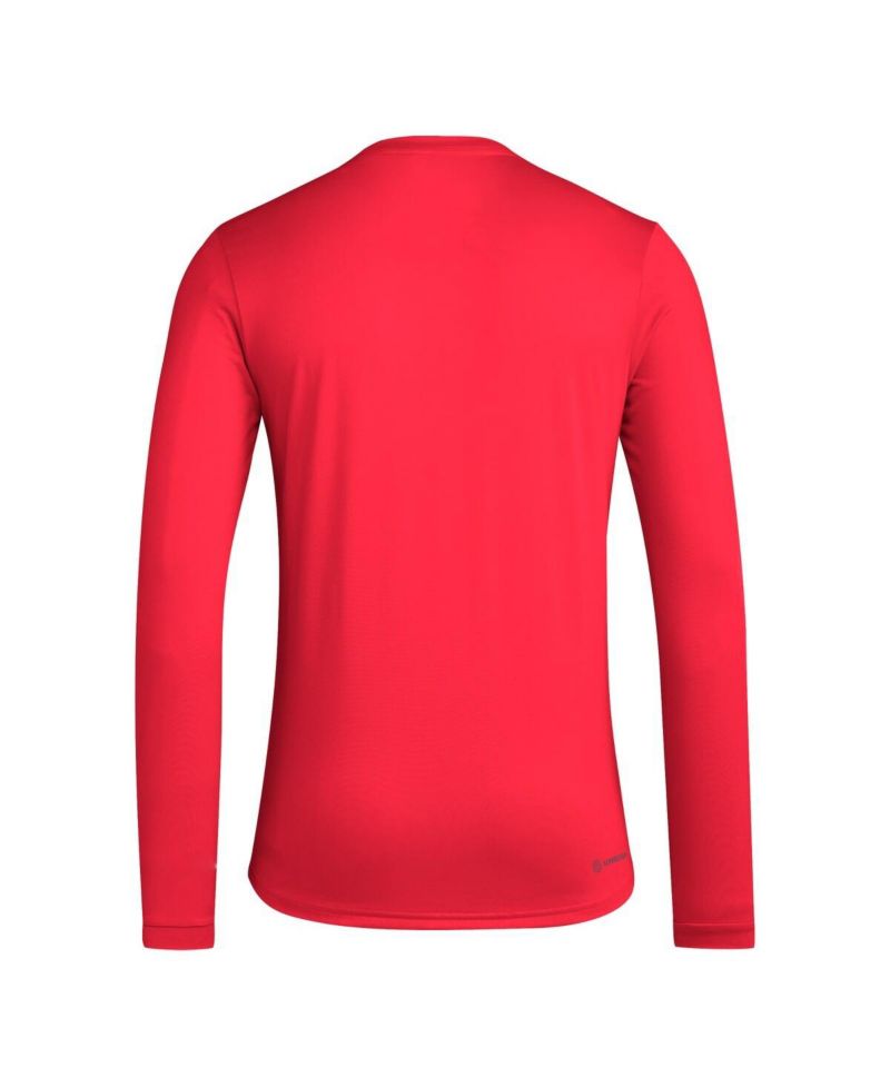 Men's Red NC State Wolfpack On-Court Pregame Long Sleeve T-Shirt