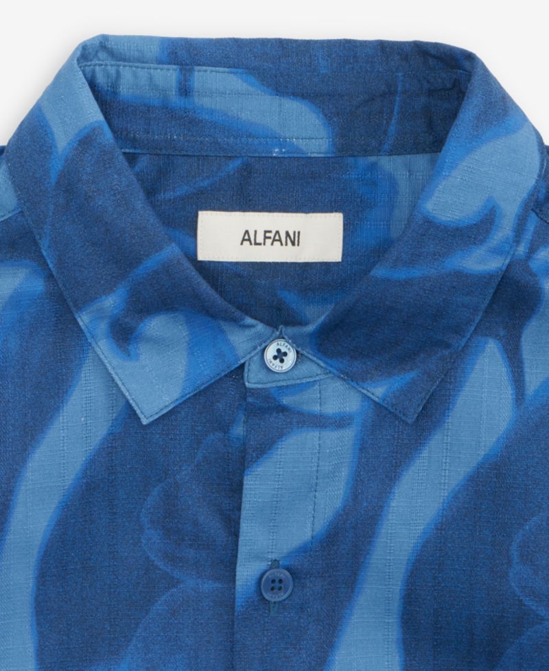 Men's Short-Sleeve Shadow Floral Shirt, Macy's Exclusive