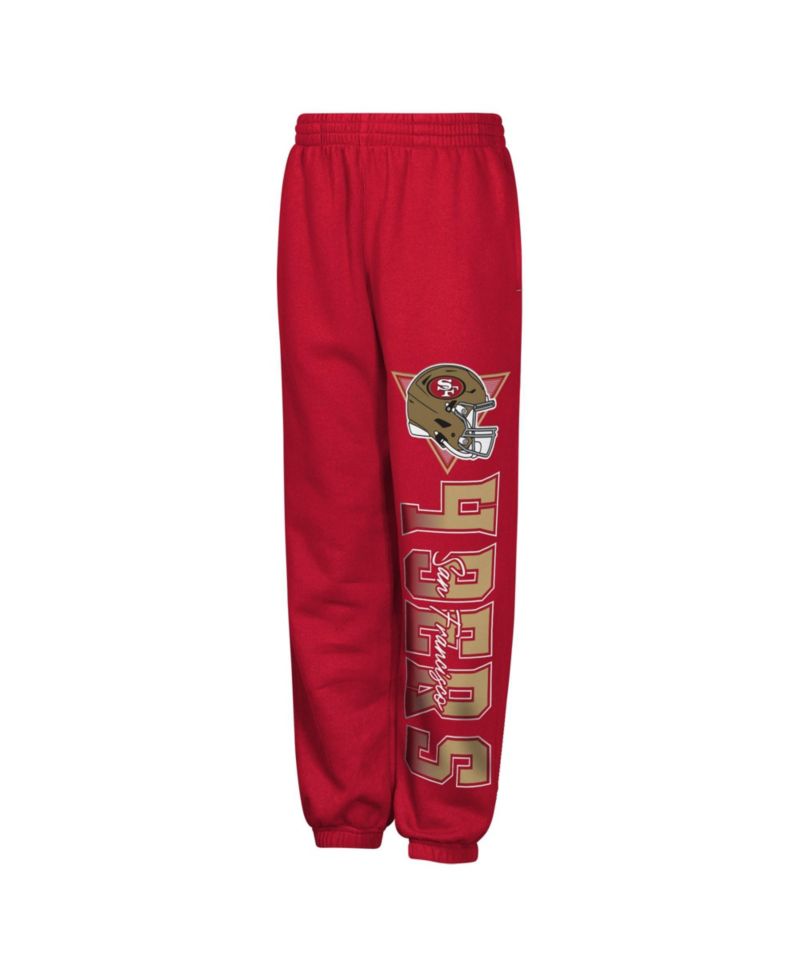 Boys' 4-20 and Girls' 4-16 San Francisco 49ers Run Gun Pull-On Fleece-Lined Sweatpants