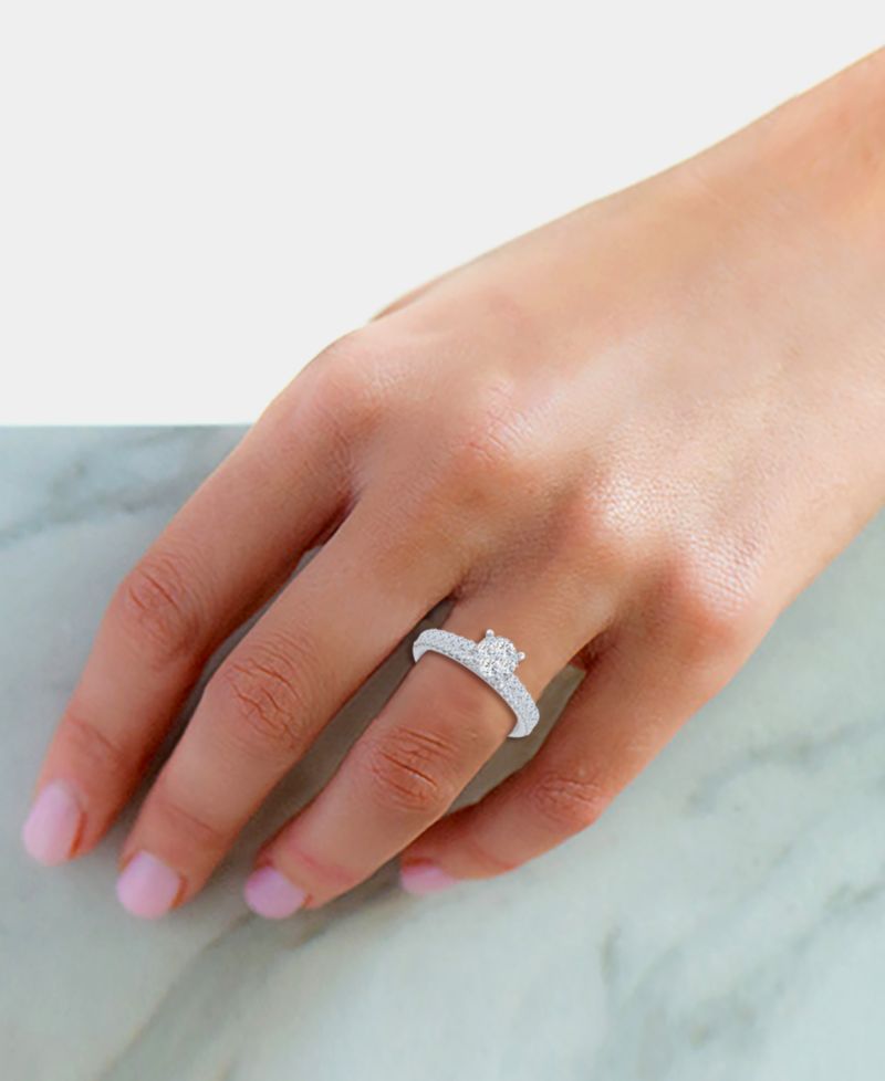 Diamond Classic Style Bridal Set (3/4 ct. t.w) in 14k White Gold