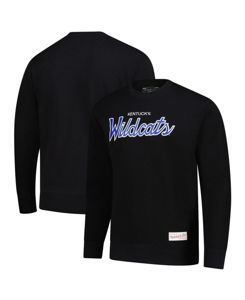 Men's Black Kentucky Wildcats Elite Script Pullover Sweatshirt
