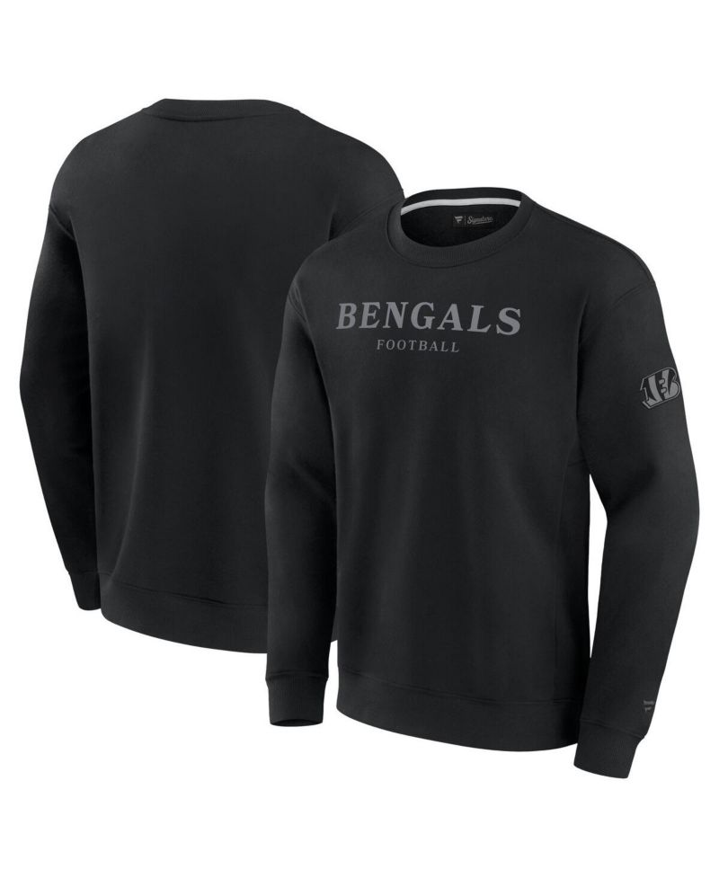 Men's and Women's Black Cincinnati Bengals Elements Unlimited Fleece Pullover Sweatshirt
