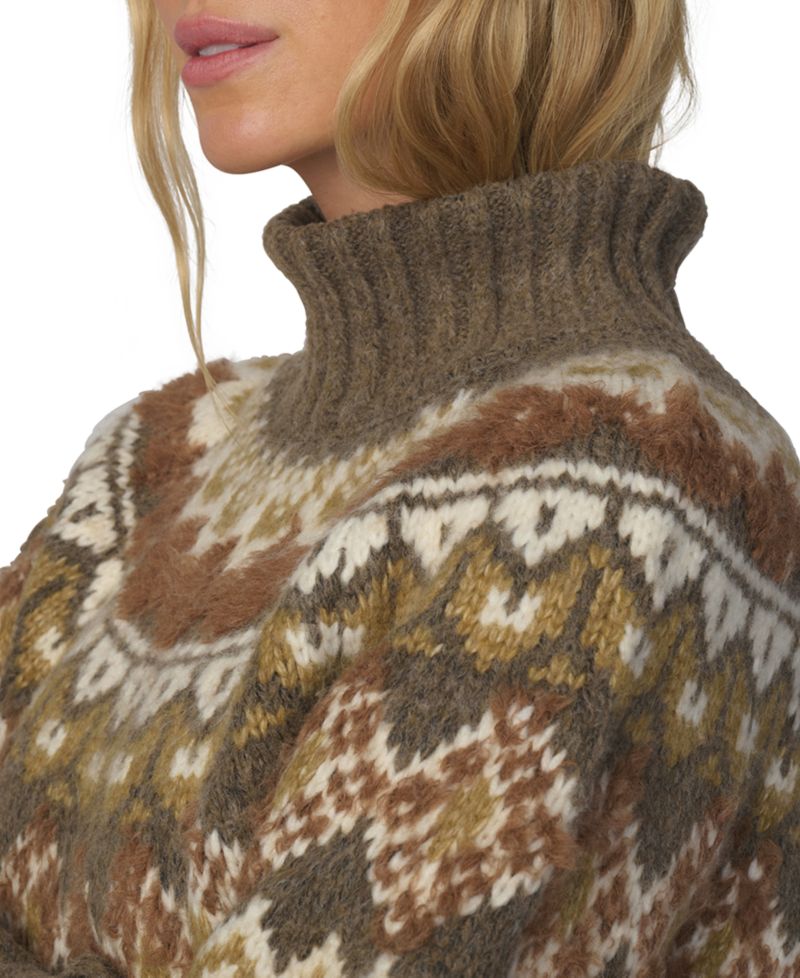 Women's Elva Fair Isle Turtleneck Sweater