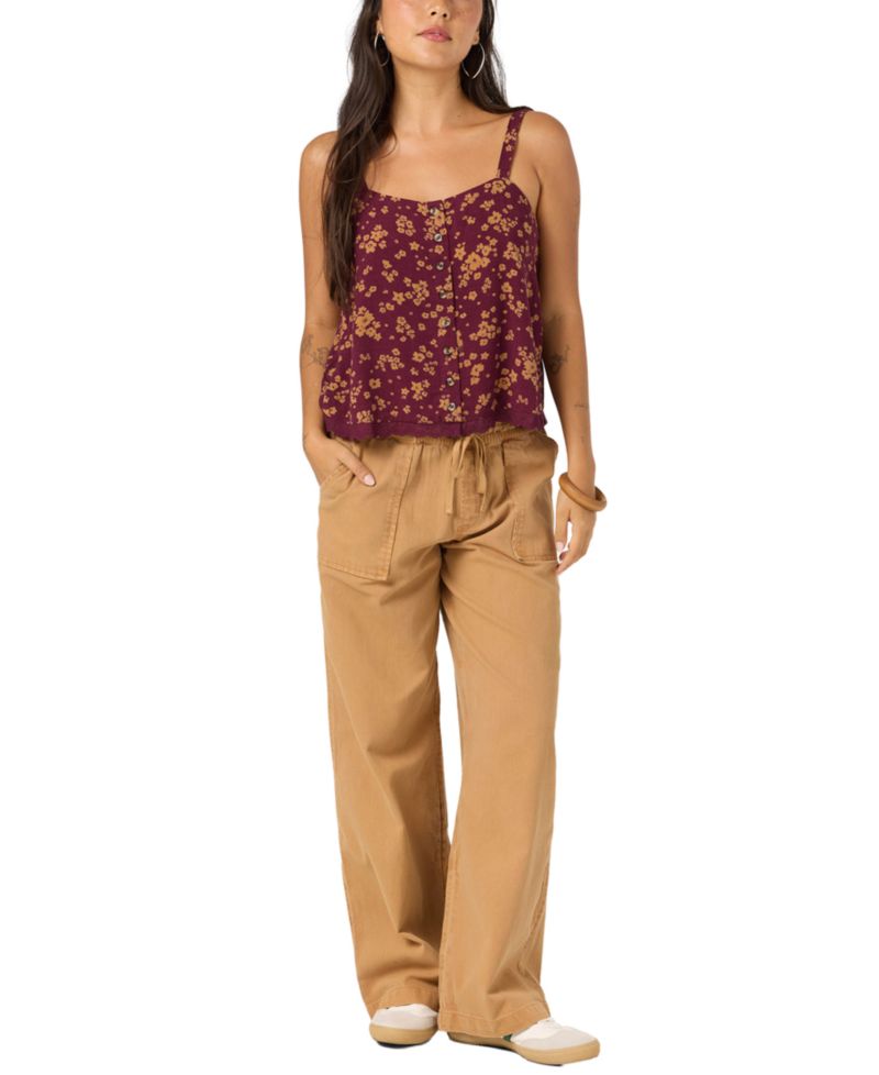 Women's Brynn Maya Floral Button Tank Top