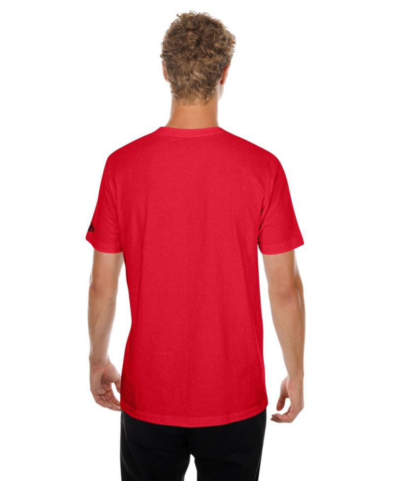 Men's Red Cincinnati Reds Oversized Throwback Distressed T-Shirt