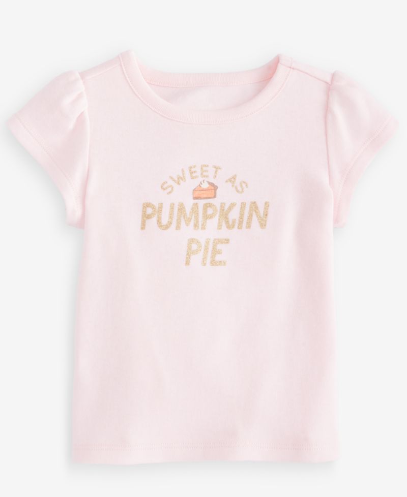 Baby Girls' 3M-24M Short-Sleeve Pumpkin Pie T-Shirt