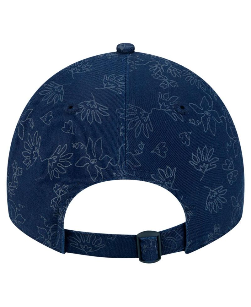 Women's Navy Boston Red Sox Tonal Floral 9TWENTY Adjustable Hat