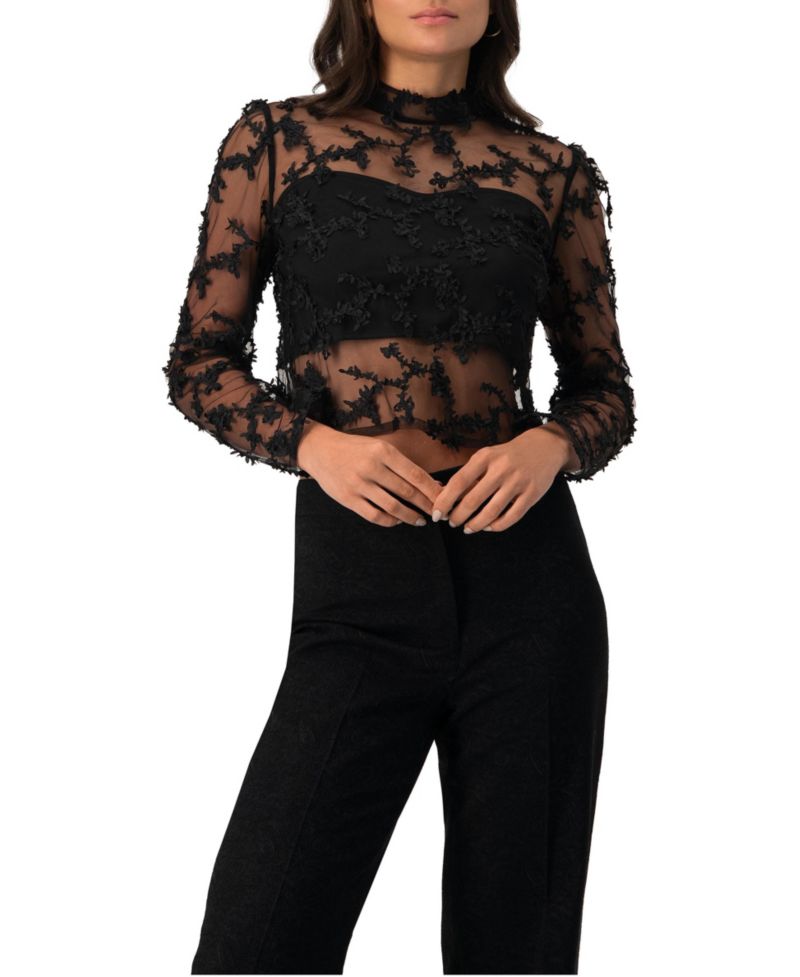 Women's Textured Straight Blouse