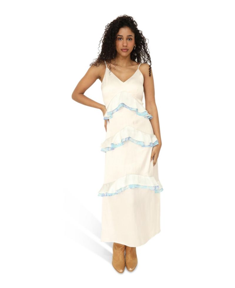 Lovely Day Ruffle Maxi Dress
