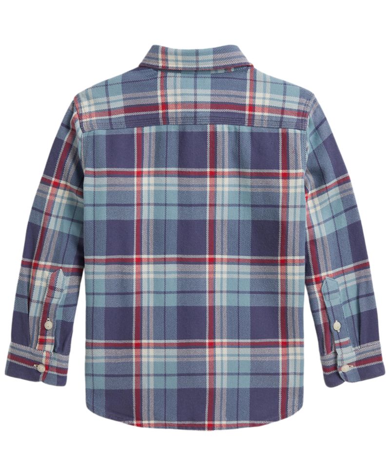 Boys' 2T-7 Plaid Cotton Flannel Work Shirt