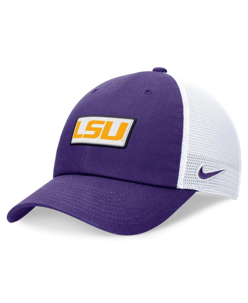 Men's Purple/White LSU Tigers Primetime Club Trucker Adjustable Hat