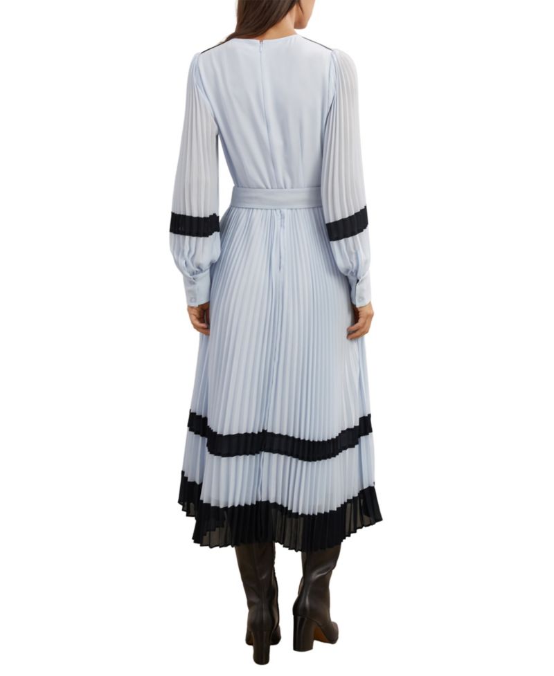 Women's Tori Colour-Block Pleated Midi Dress
