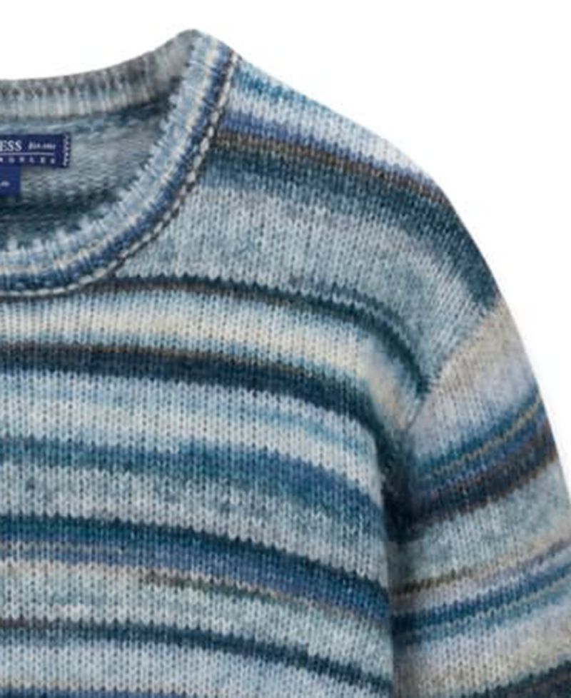 Men's Zayn Wool-Blend Stripe Crewneck Sweater
