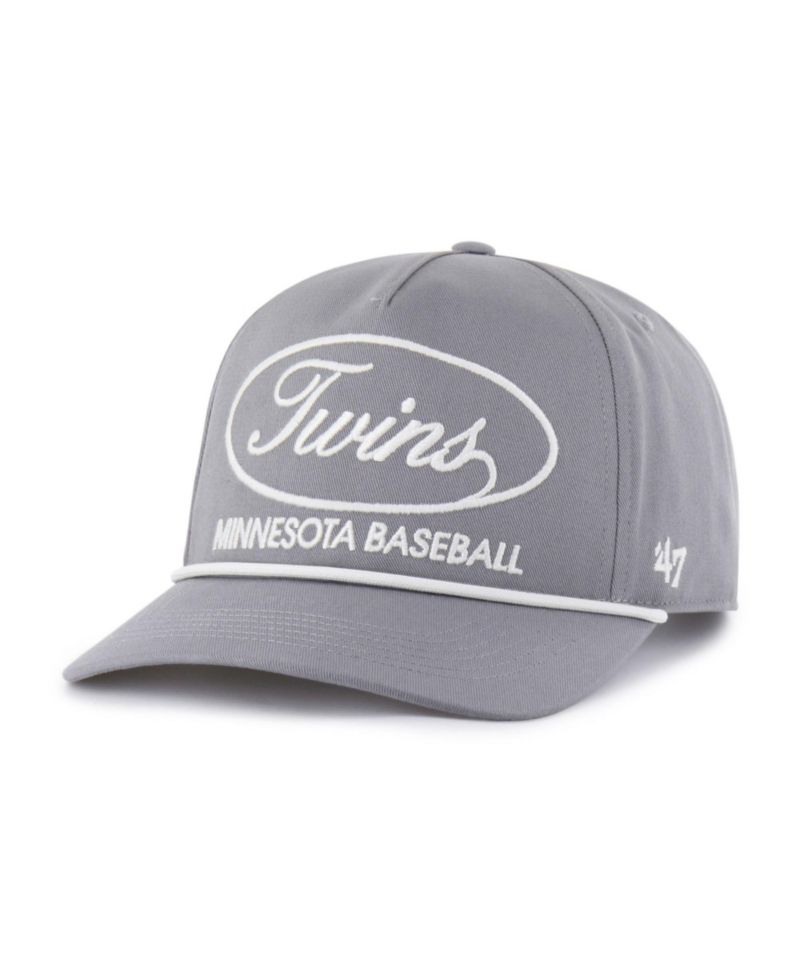 47 Brand Men's Gray Minnesota Twins Foundational Hitch Adjustable Hat